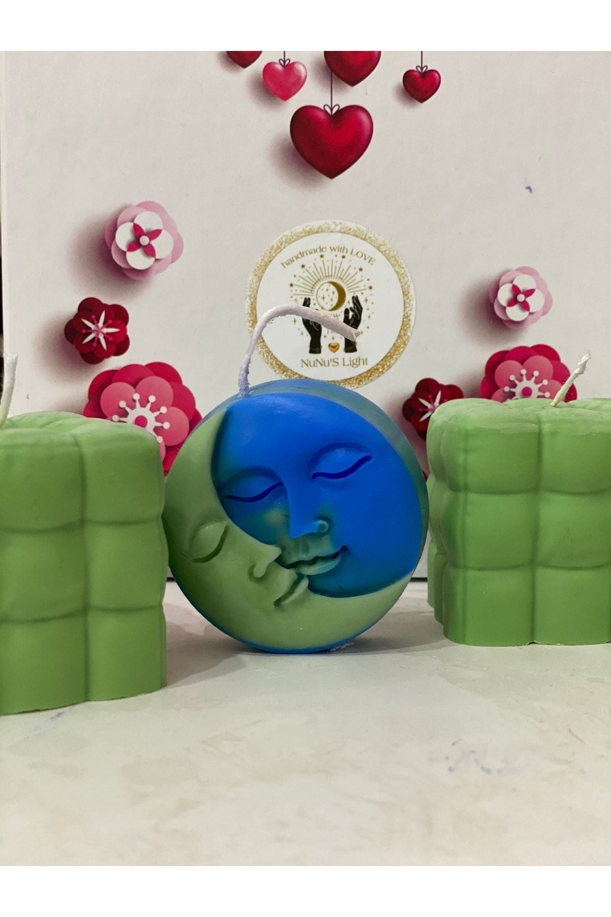 Nunu's Light Yeþil Square Bubble Mum 3'lü