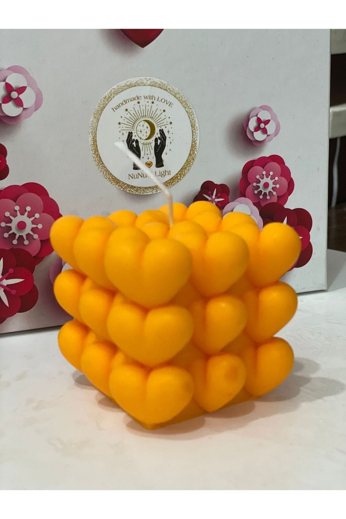 Nunu's Light Sarý Heart Bubble Mum