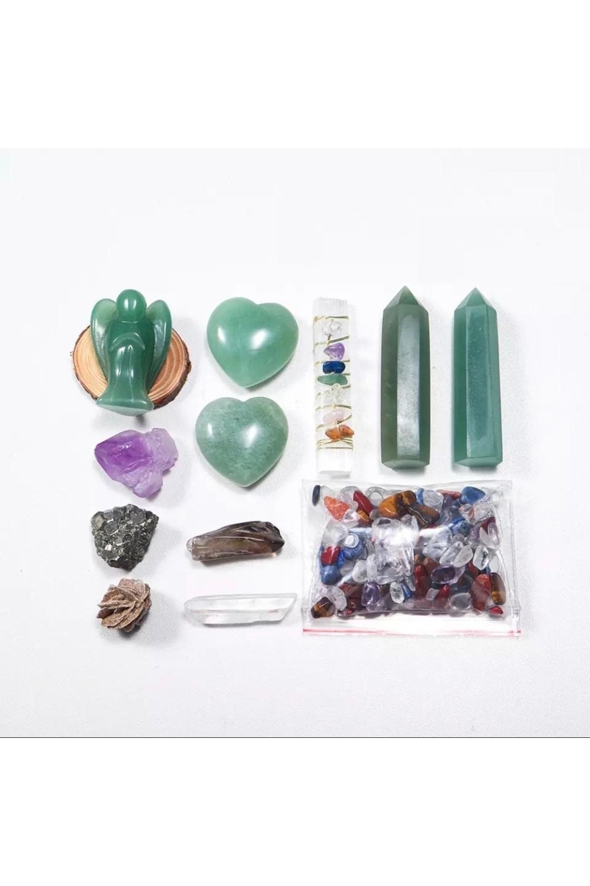 Nunu's Light Meditasyon Aventurine Doðal Taþ Özel Kutulu Set