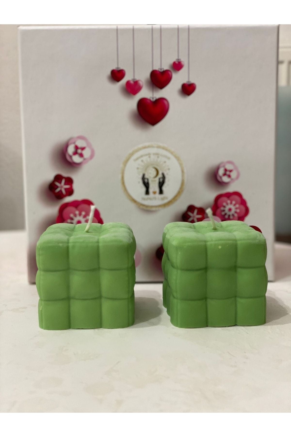 Nunu's Light Yeþil Square Bubble Mum 2'li