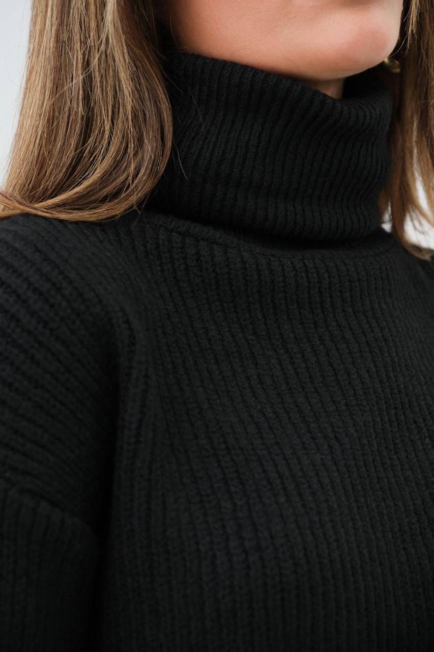 Kali Siyah Oversize Tunik Kazak
