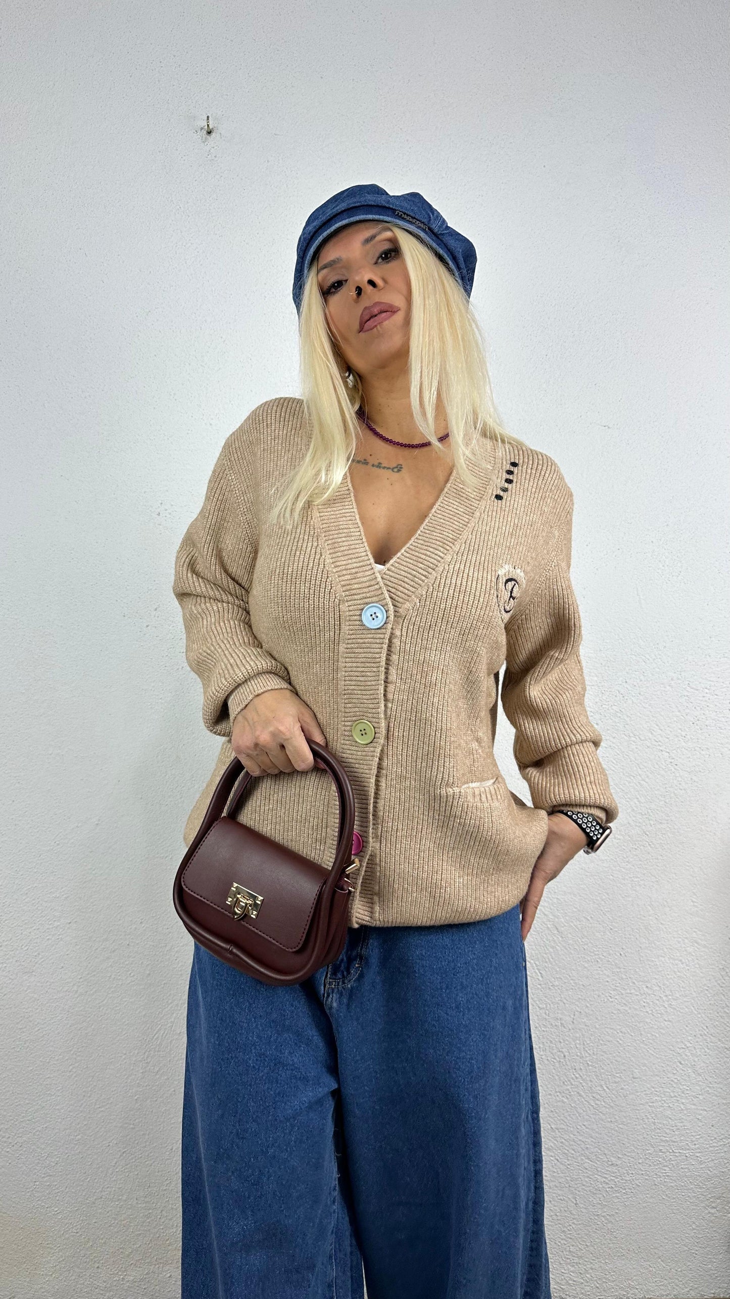 NuNu By Luxe Knit Camel Hırka