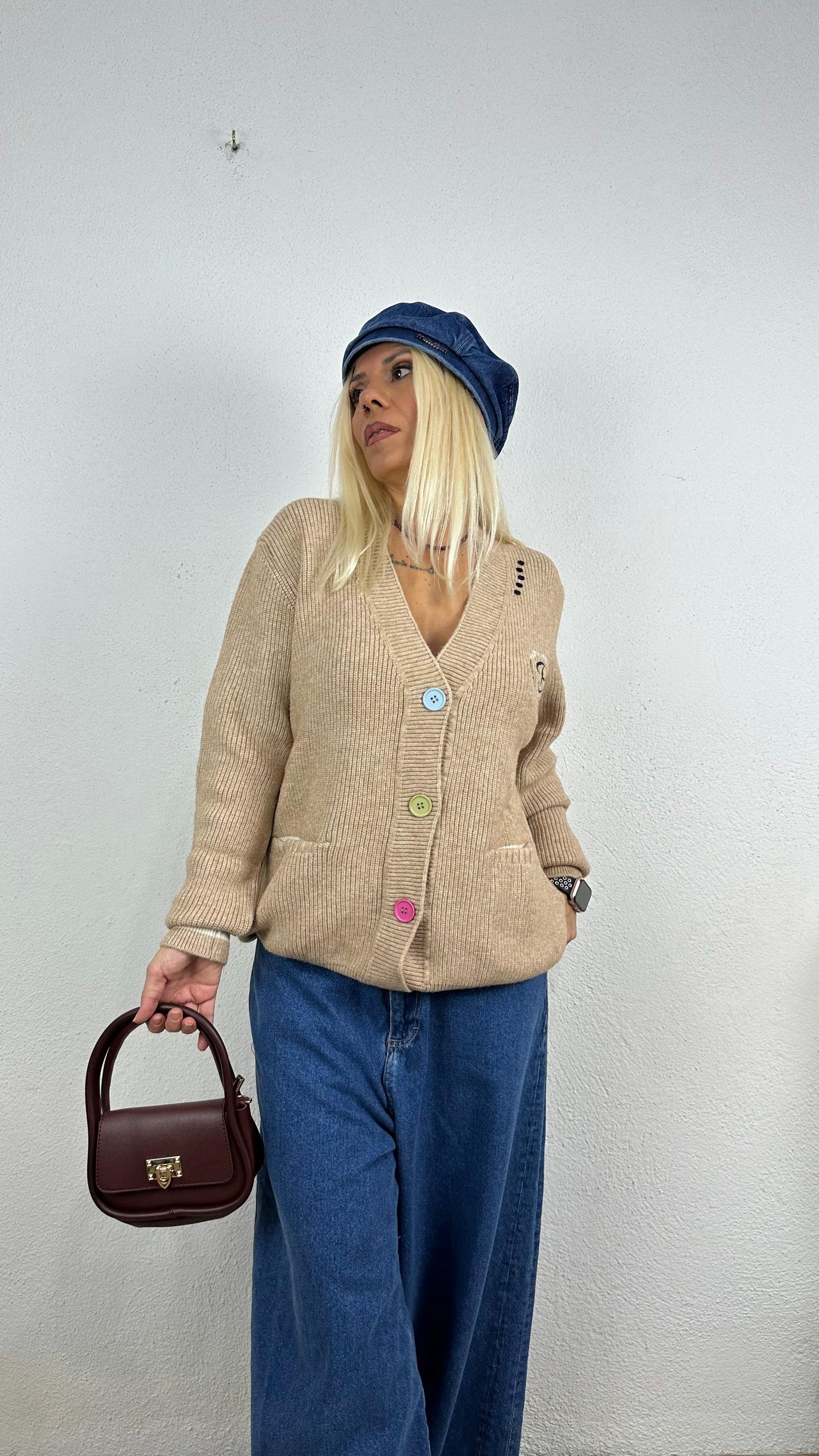 NuNu By Luxe Knit Camel Hırka