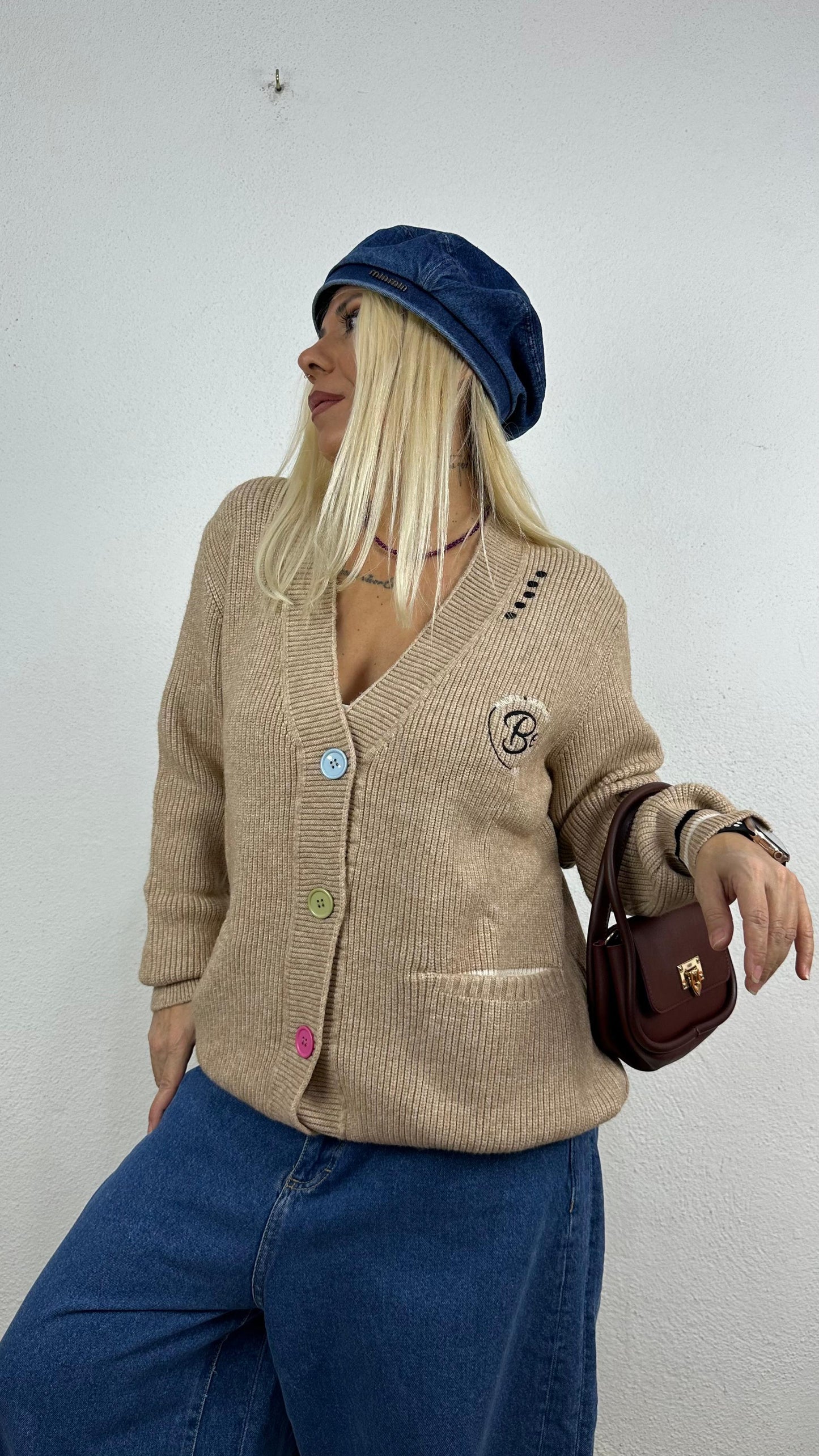 NuNu By Luxe Knit Camel Hırka