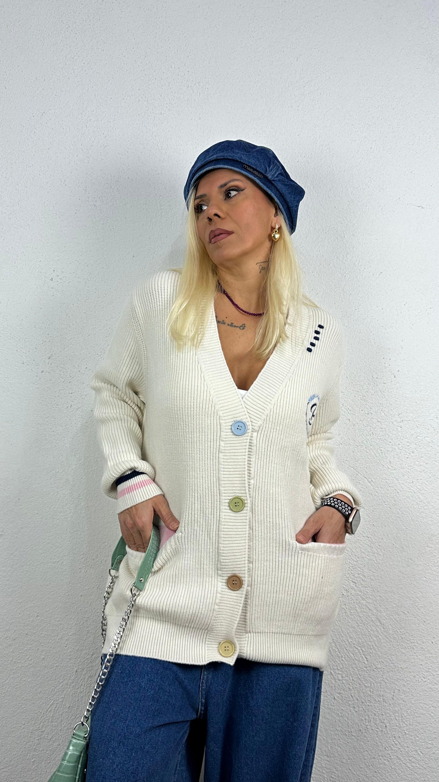 NuNu By Luxe Knit Ekru Hırka