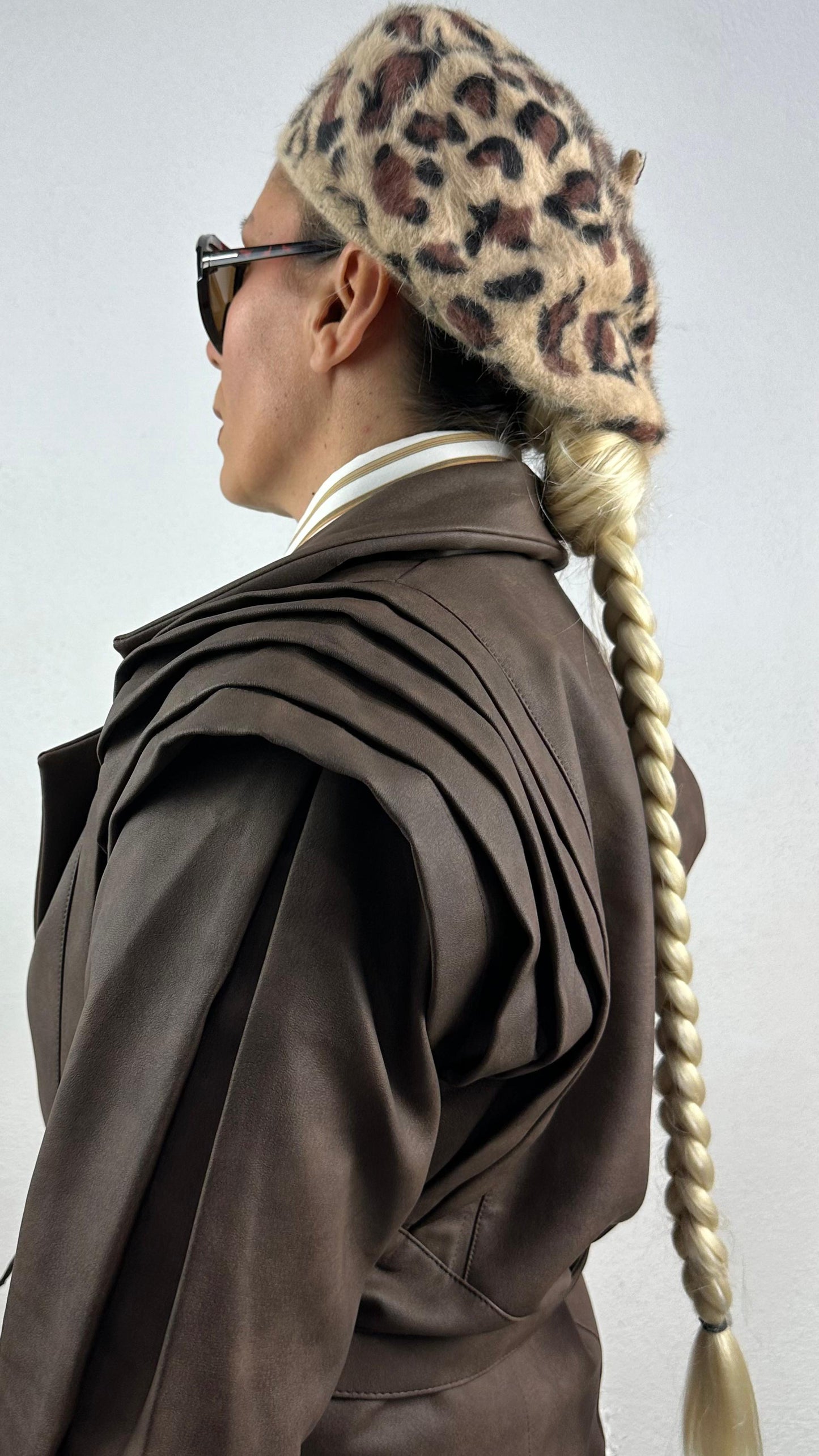 NuNu Kahverengi Terra Charm Suni Deri Ceket