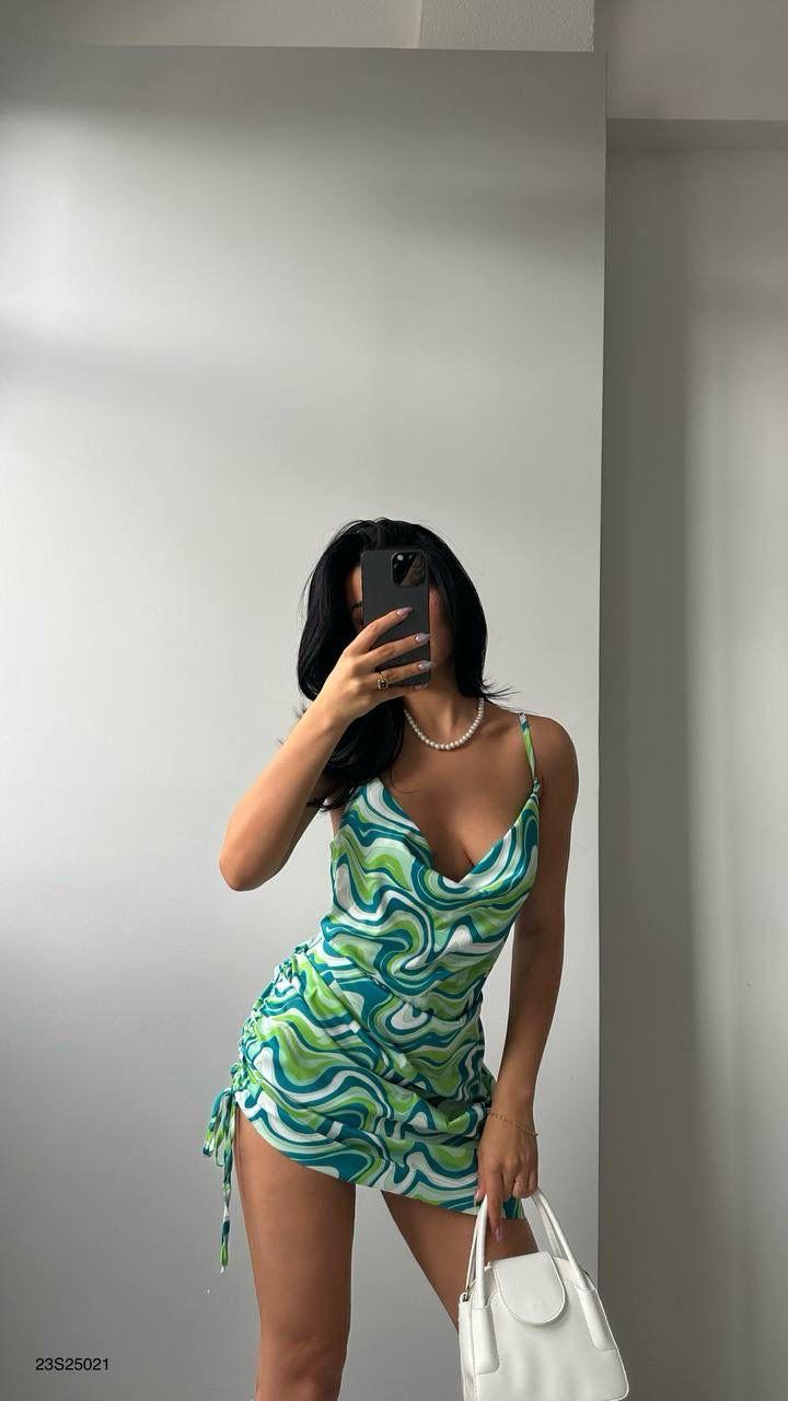 NuNu’S Green Lupa Saten Elbise