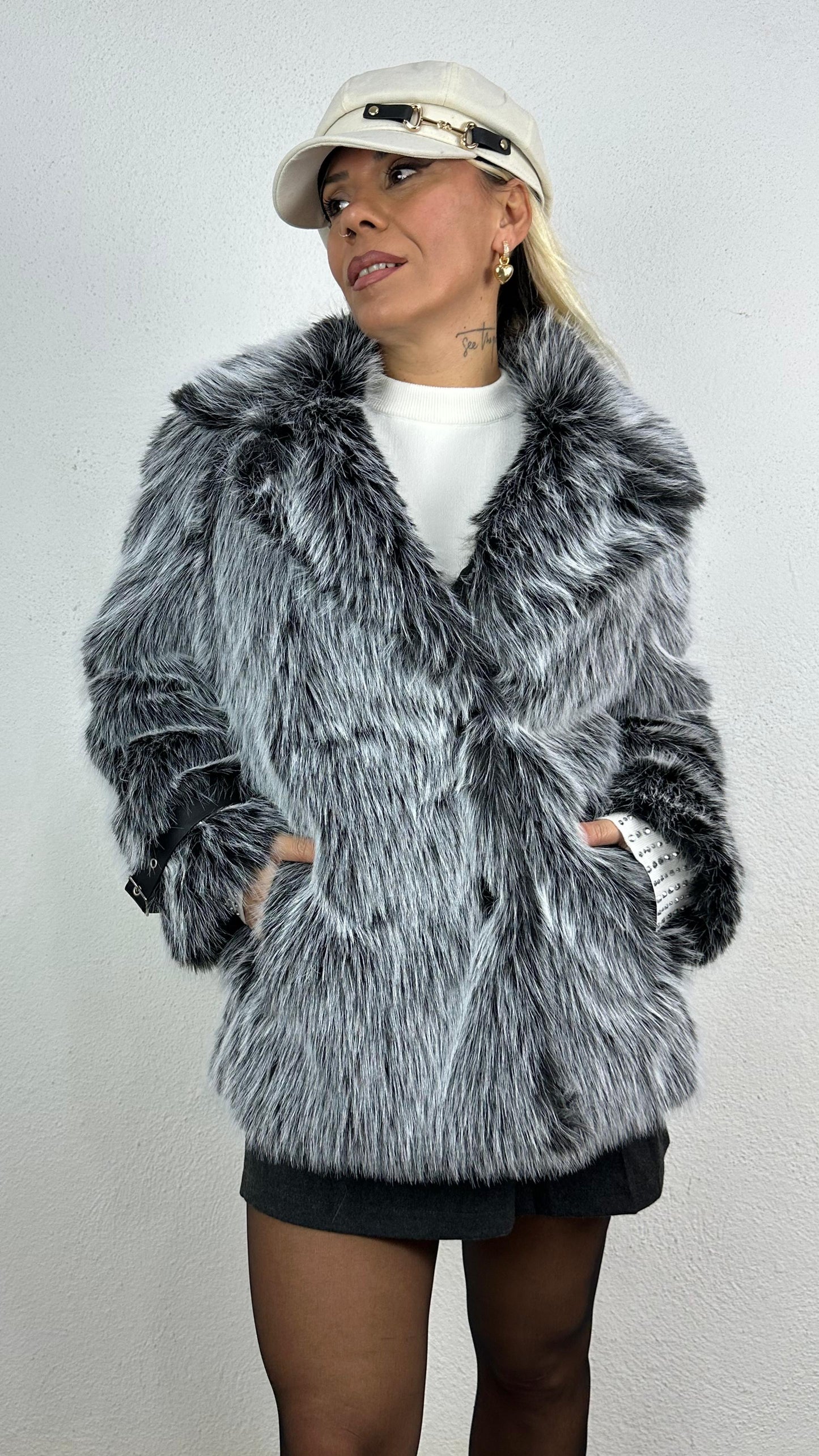 Nunu By Melanj Siyah Premium Suni Kürk