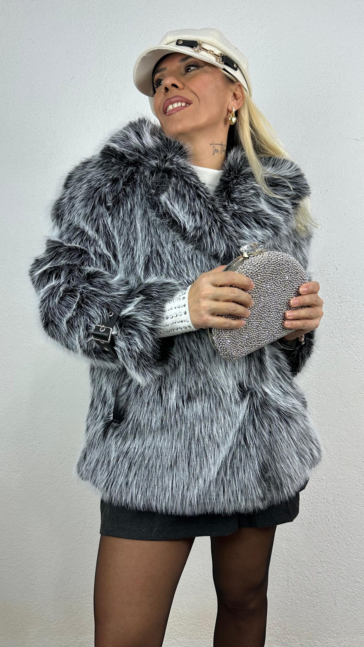 Nunu By Melanj Siyah Premium Suni Kürk