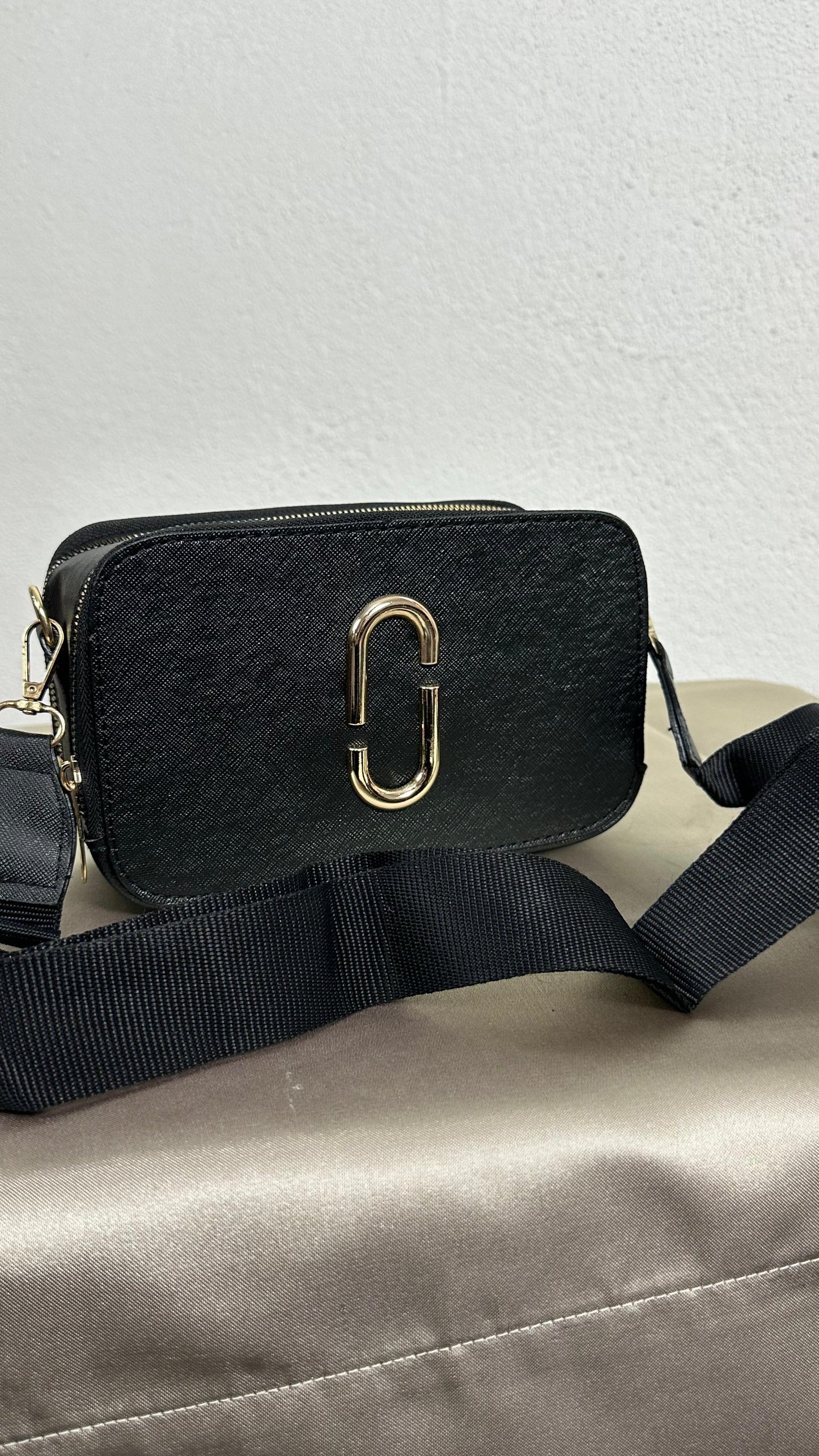 Nunu By Noir Dual Siyah Metal Aksesuarlı Çanta