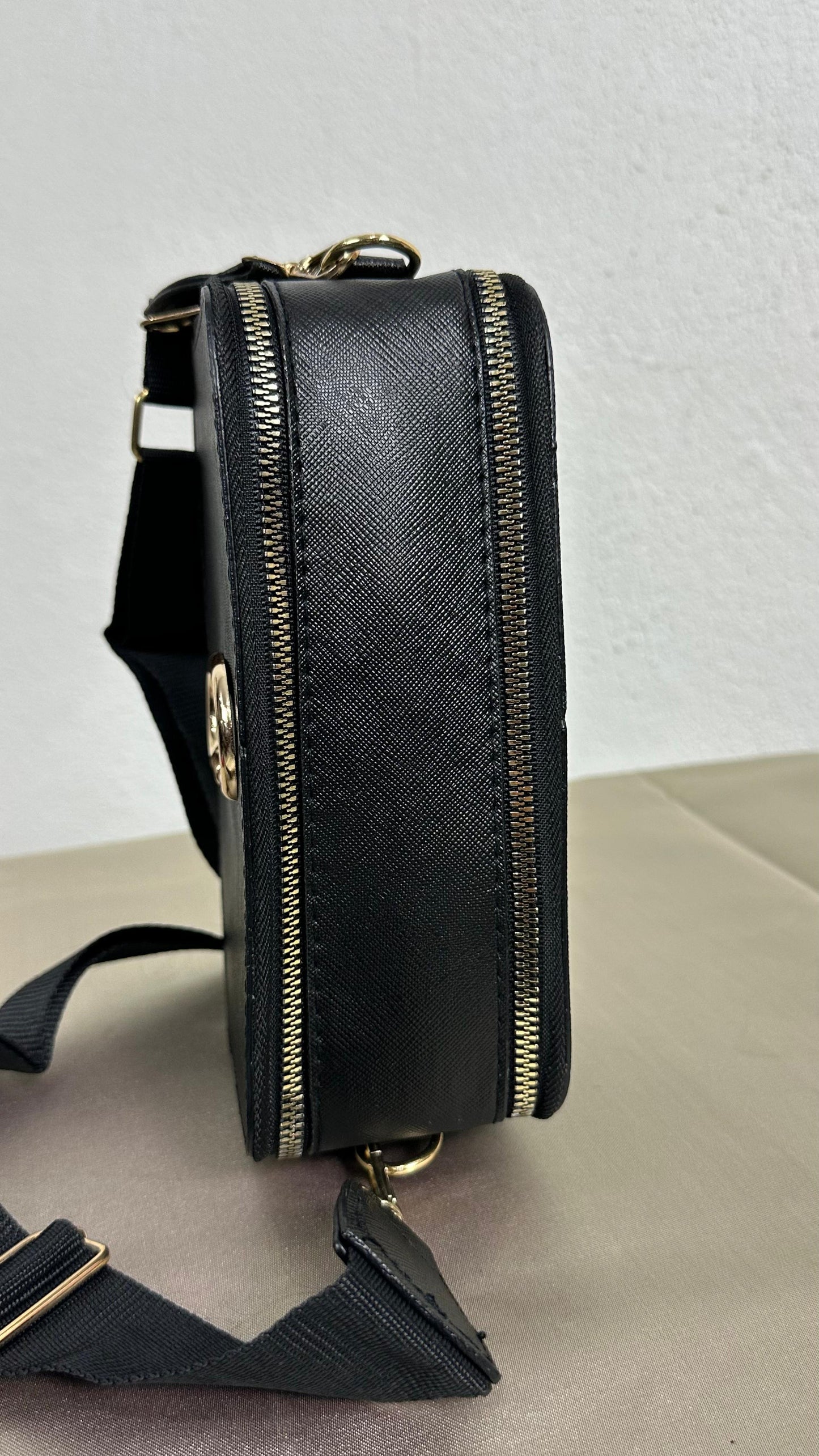 Nunu By Noir Dual Siyah Metal Aksesuarlı Çanta