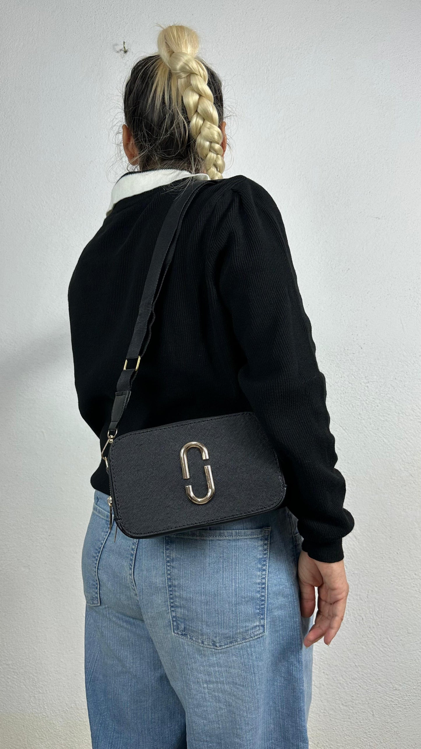 Nunu By Noir Dual Siyah Metal Aksesuarlı Çanta