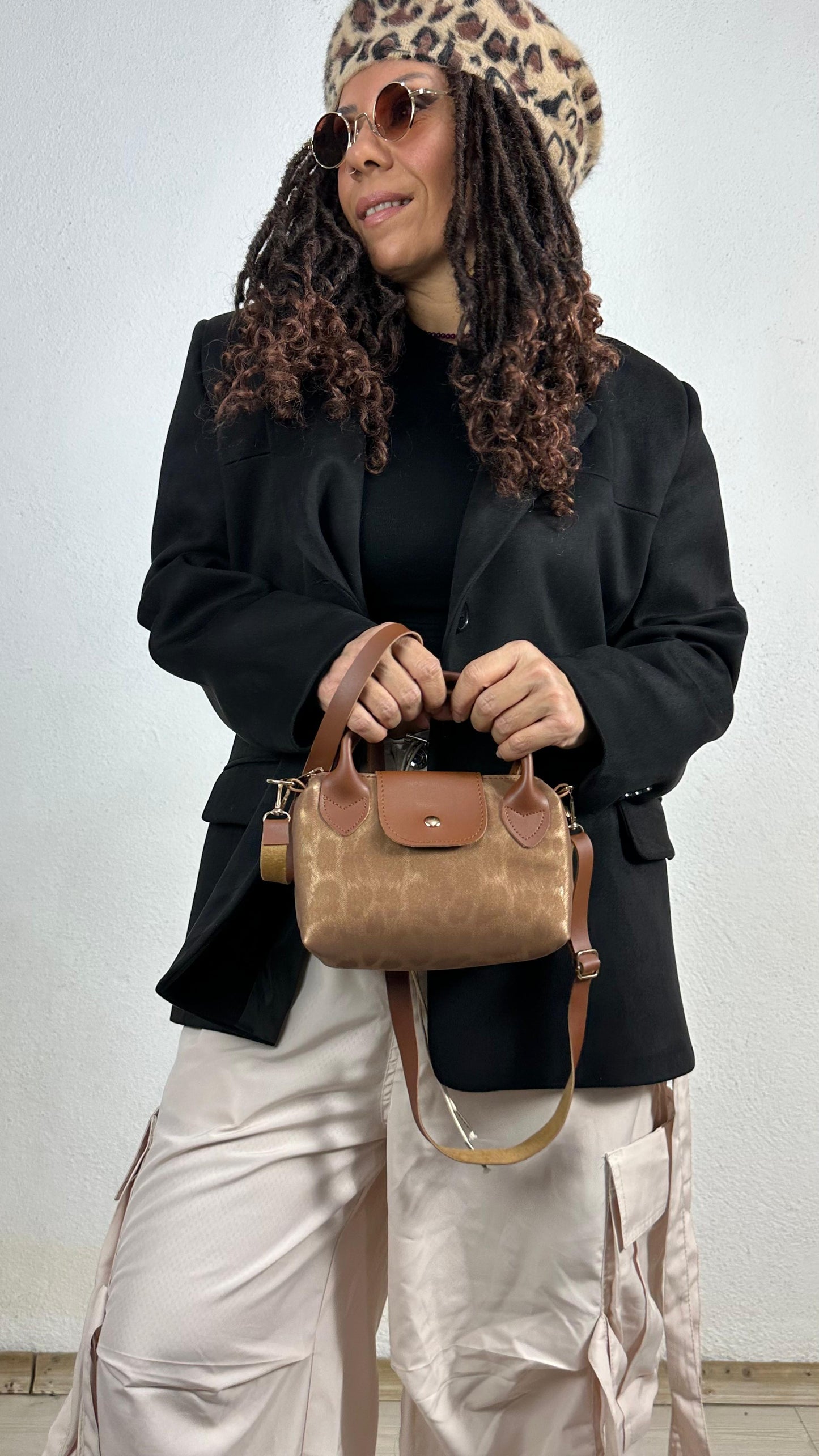 Nunu By Sapphire Taba Özel Dokulu Mini Çanta