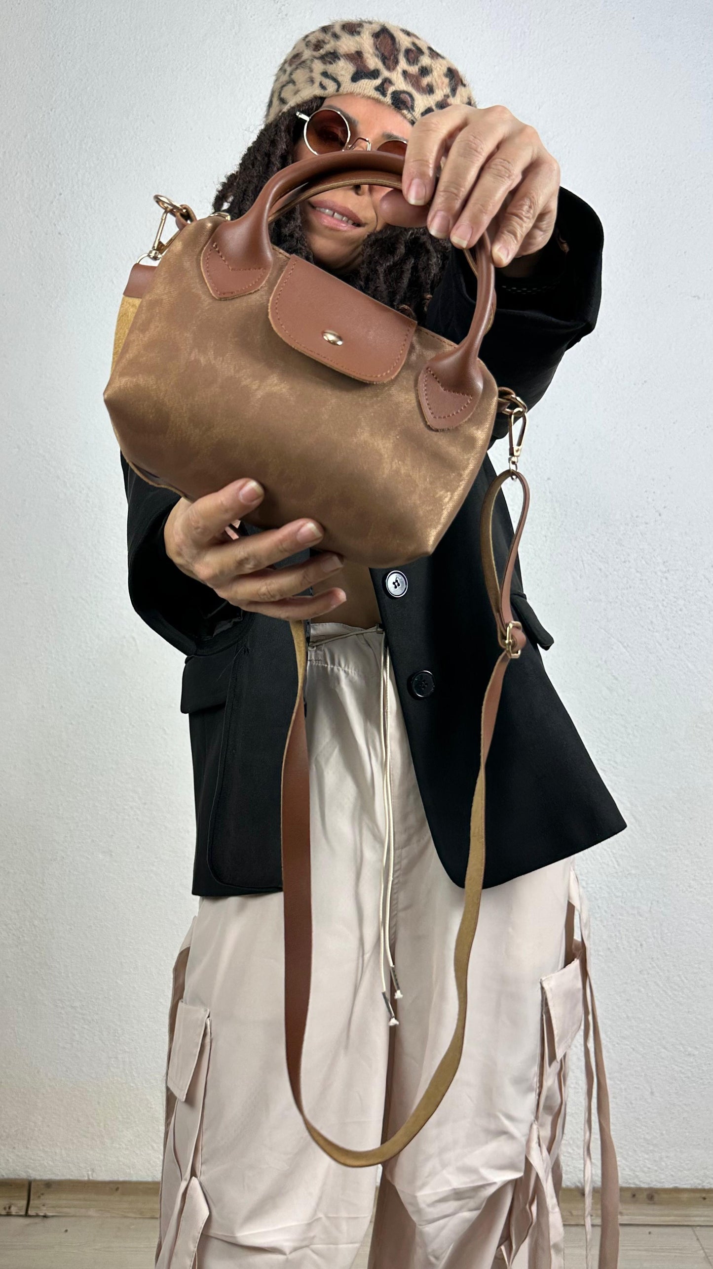 Nunu By Sapphire Taba Özel Dokulu Mini Çanta