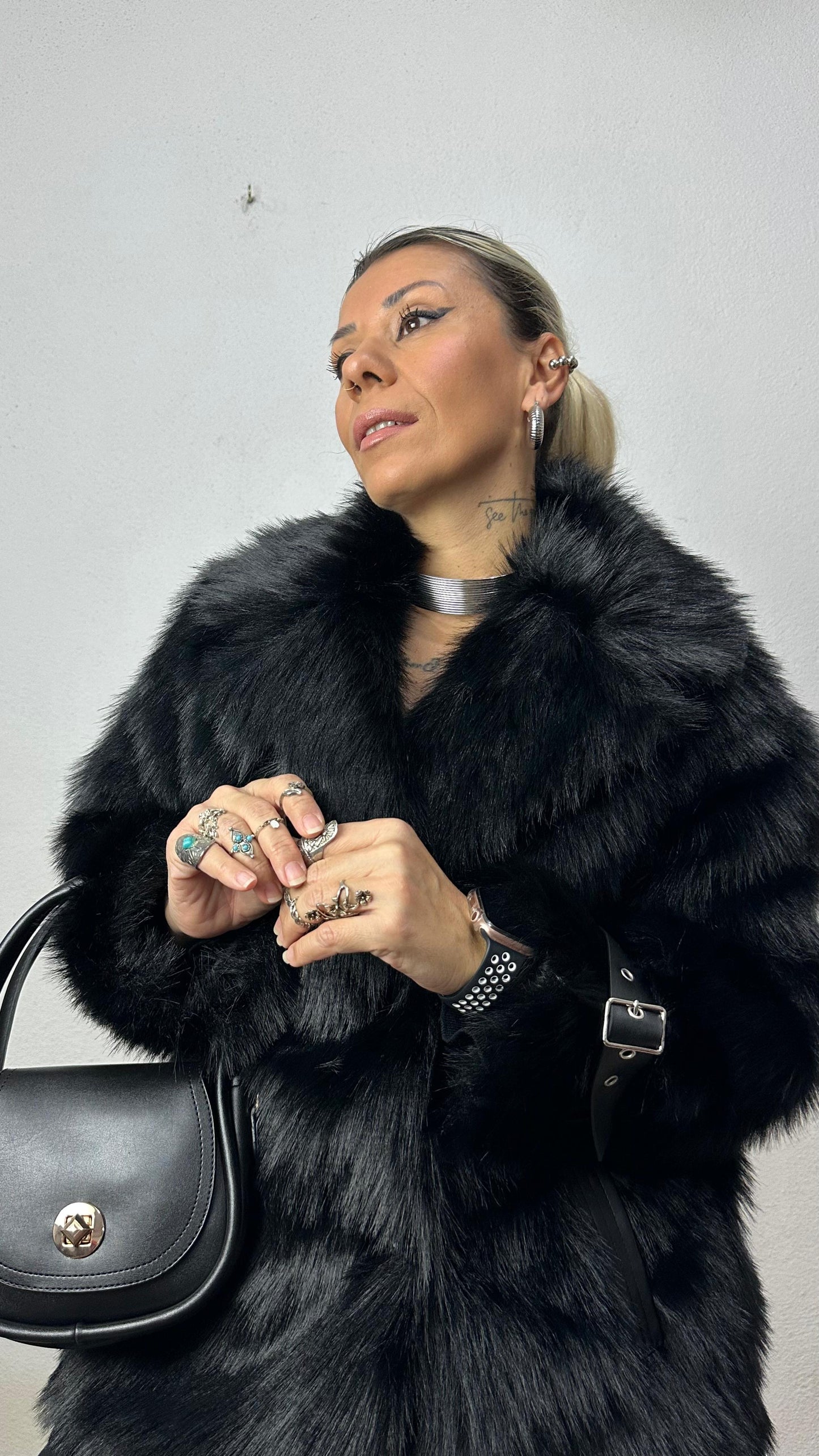 Nunu By Siyah Premium Suni Kürk