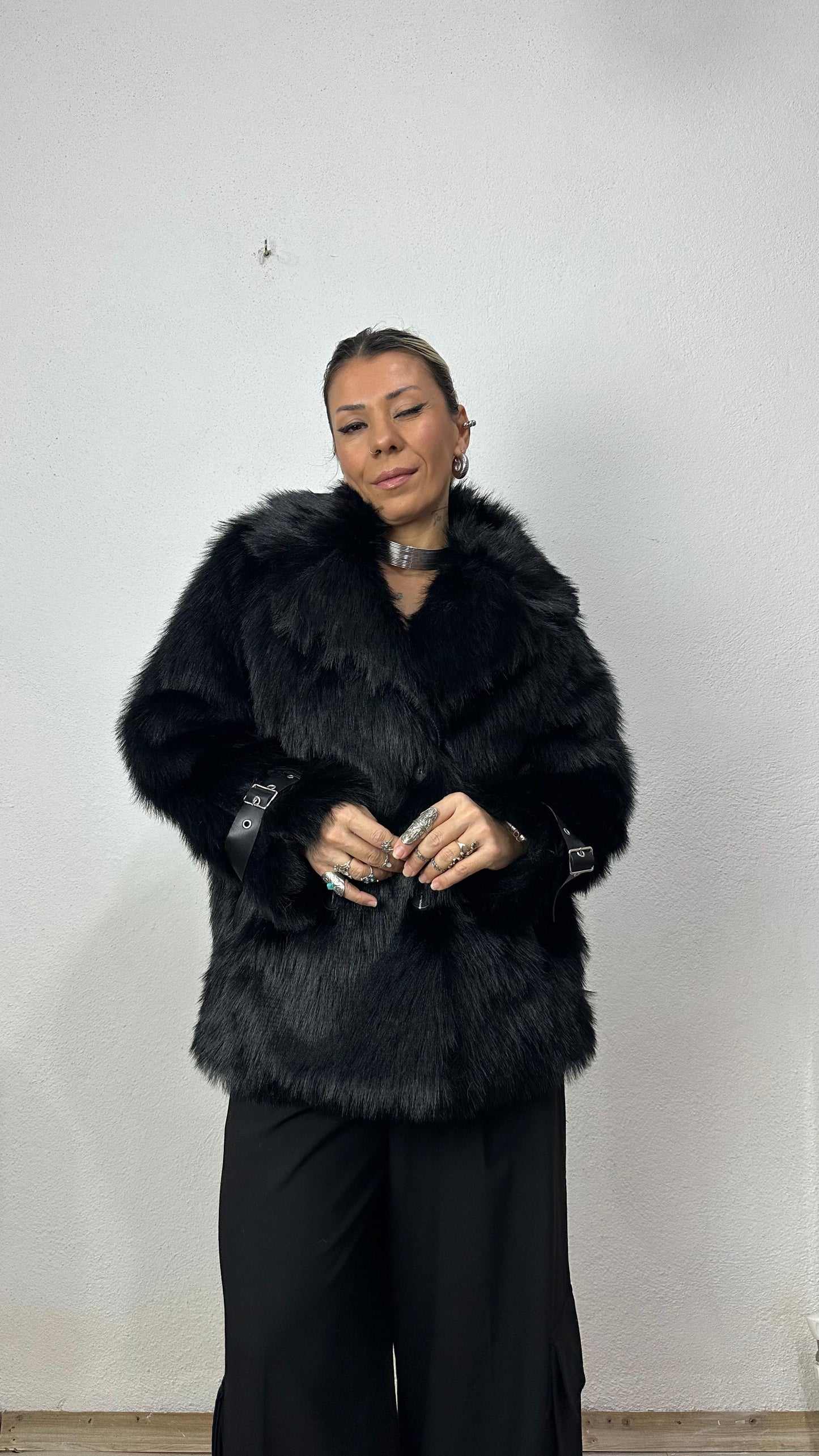 Nunu By Siyah Premium Suni Kürk