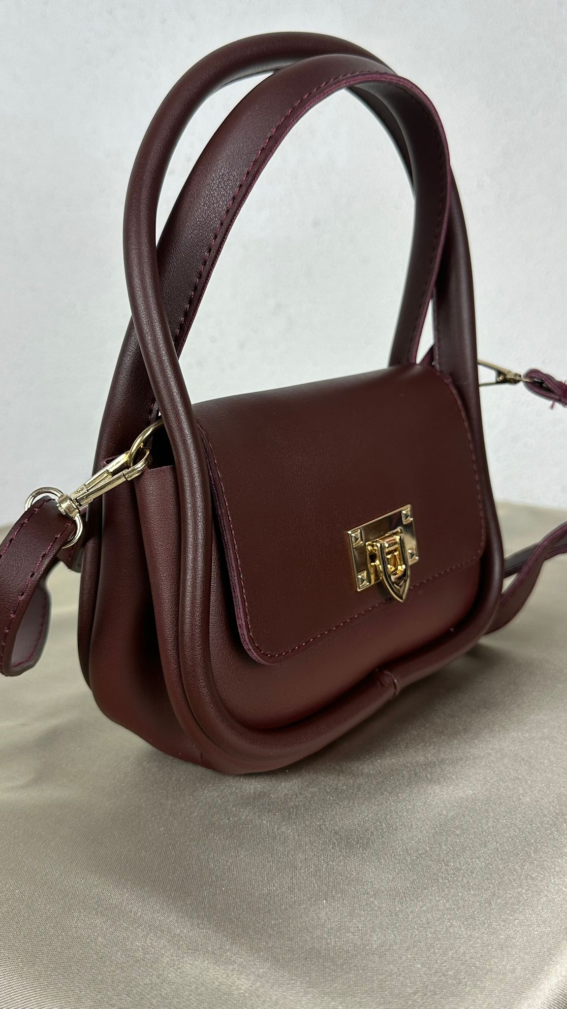 Nunu By Stellar Chic Bordo Mini Çanta