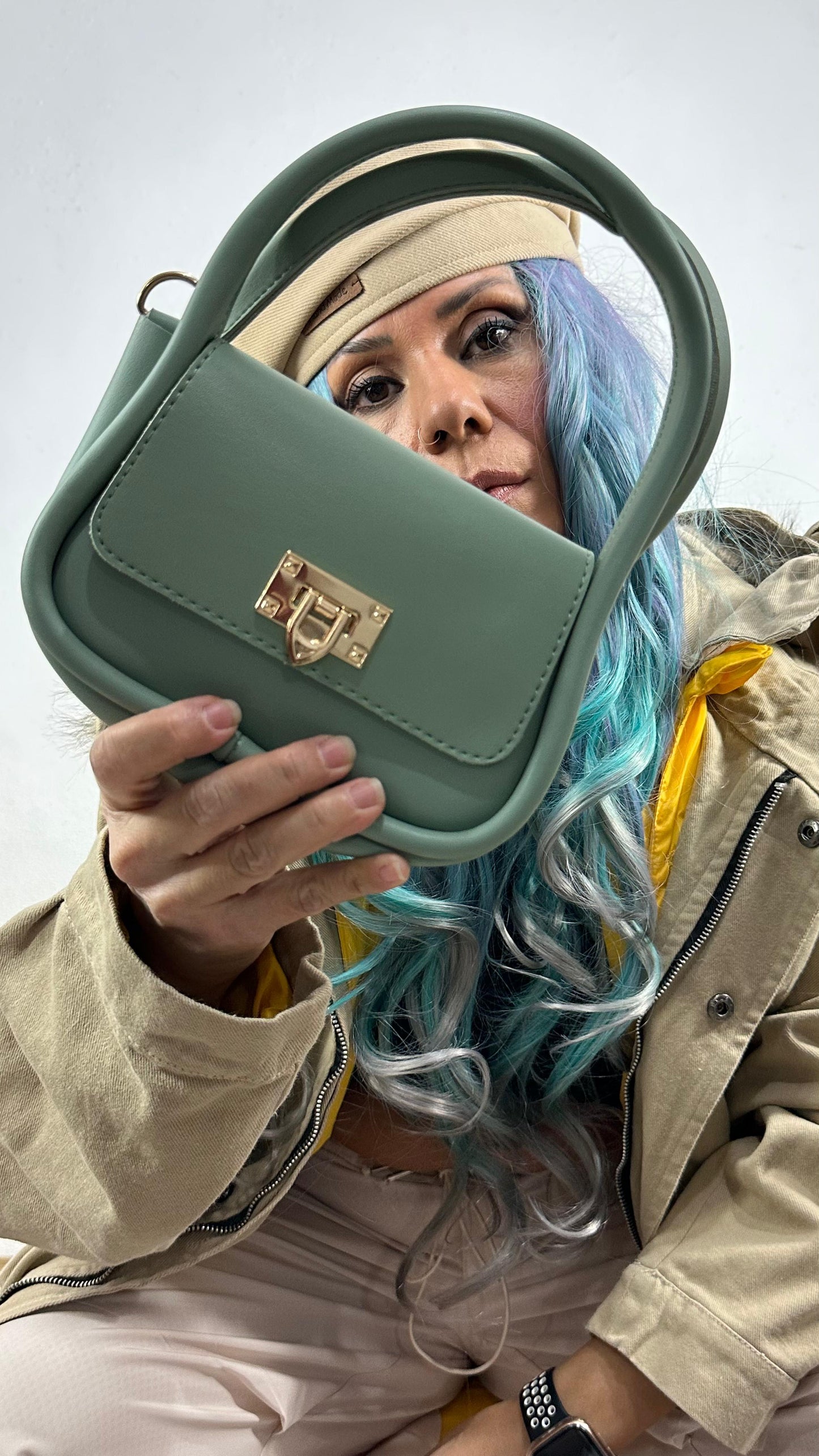 Nunu By Stellar Chic Su Yeşili Mini Çanta