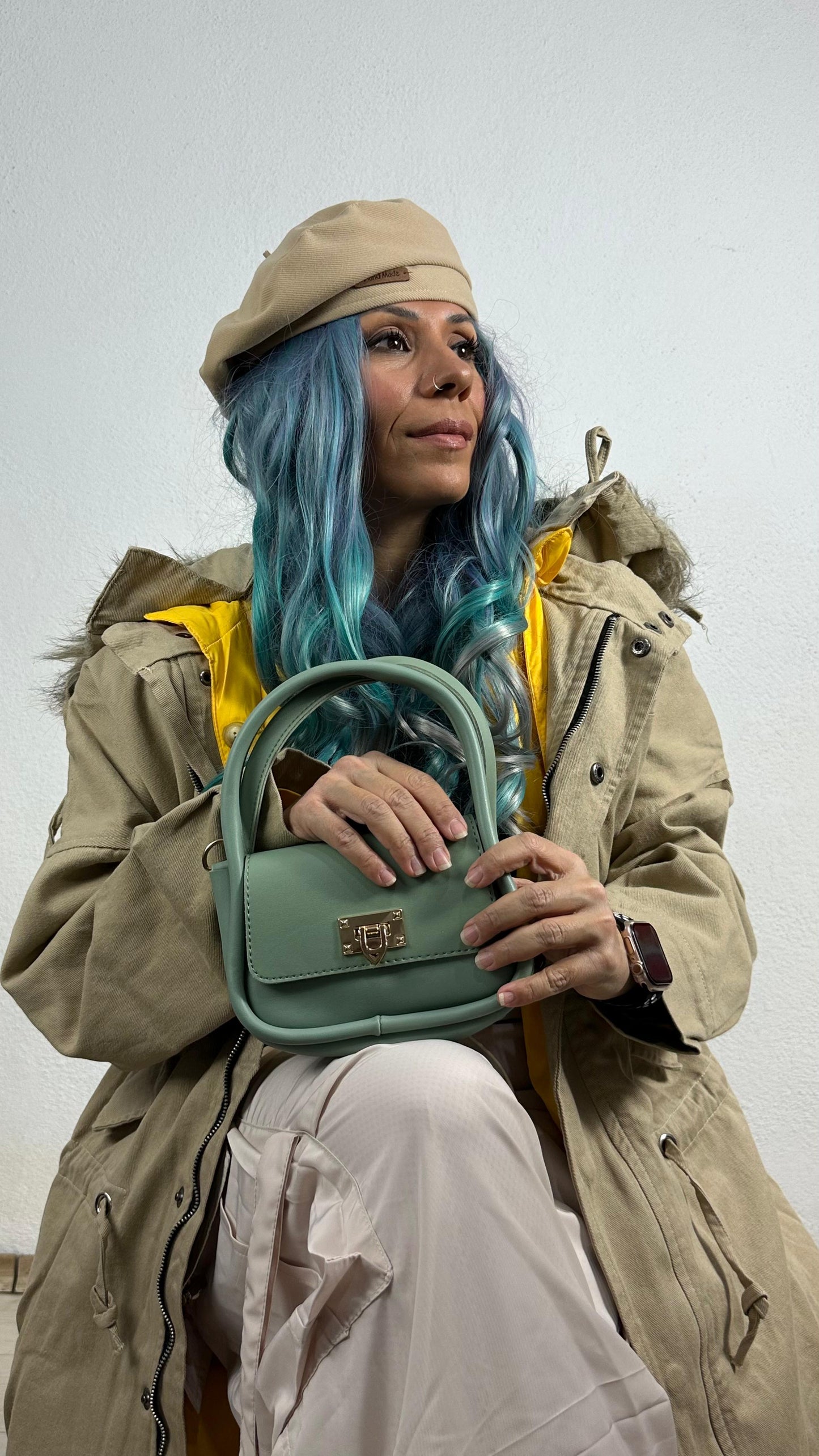 Nunu By Stellar Chic Su Yeşili Mini Çanta