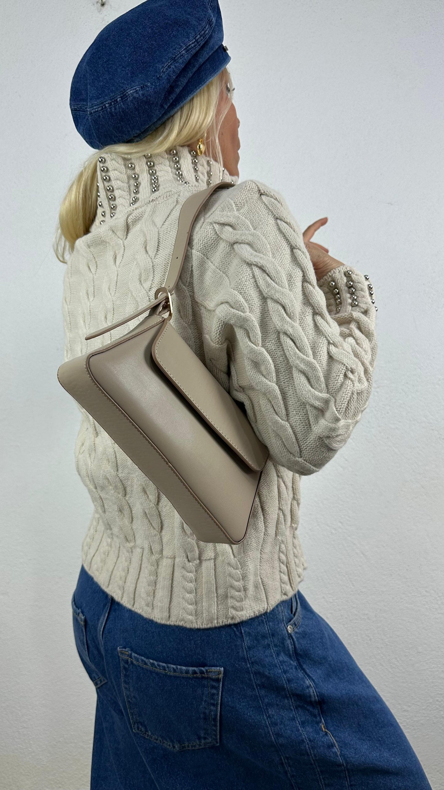 Nunu By Urban Grace Bej Baget Çanta
