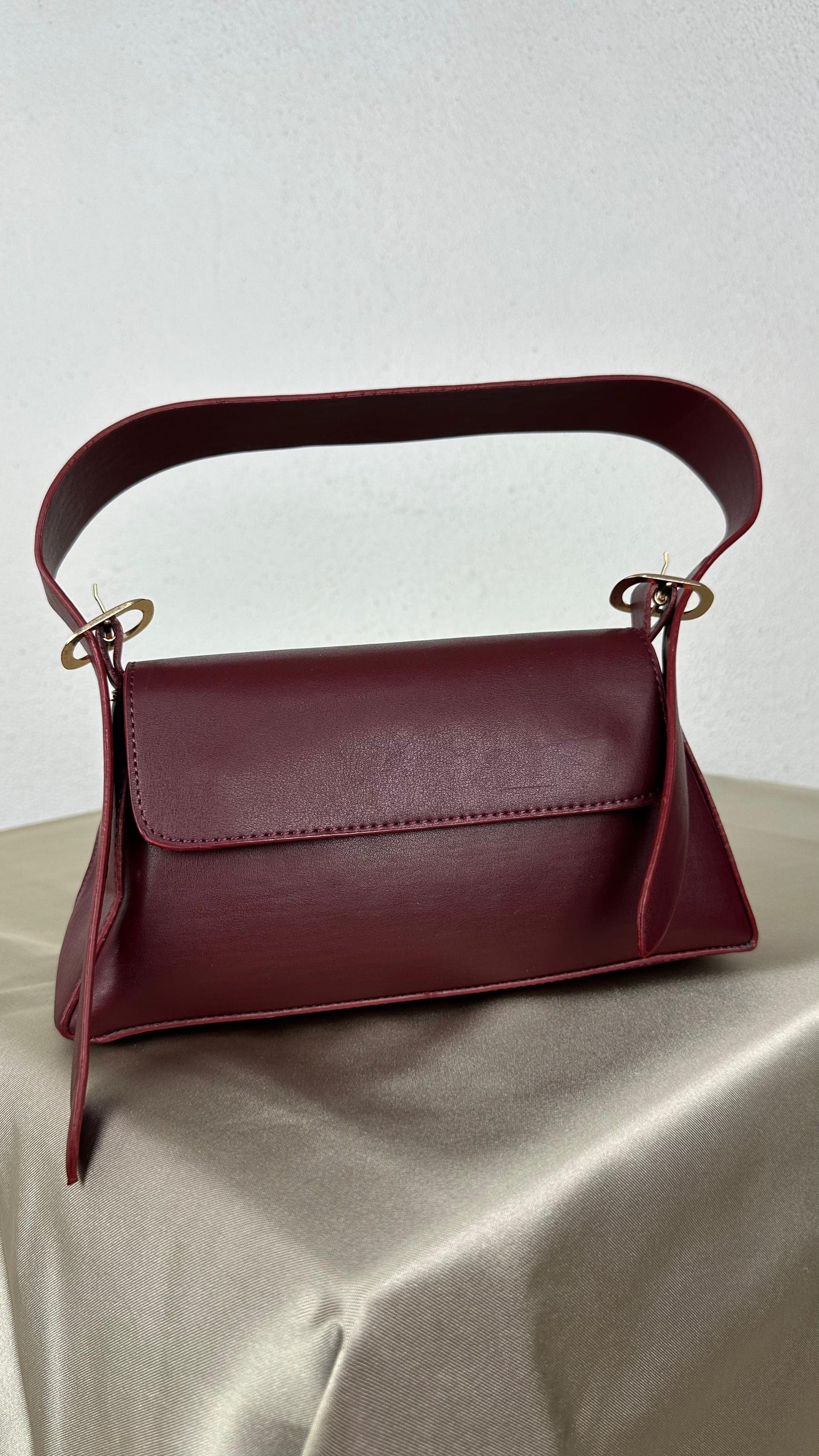 Nunu By Urban Grace Bordo Baget Çanta
