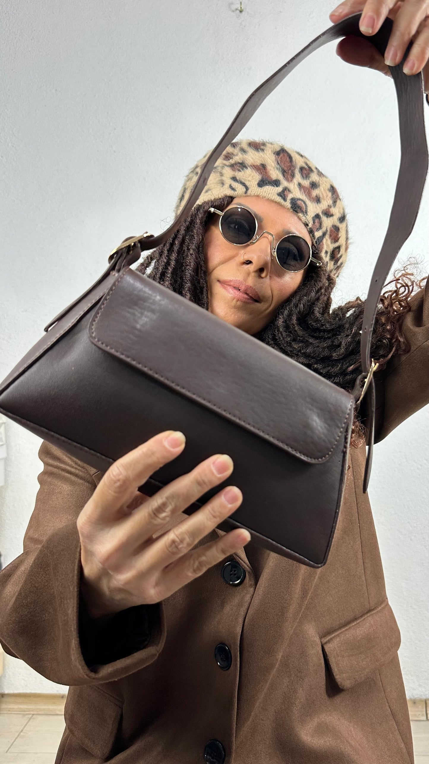 Nunu By Urban Grace Kahverengi Baget Çanta