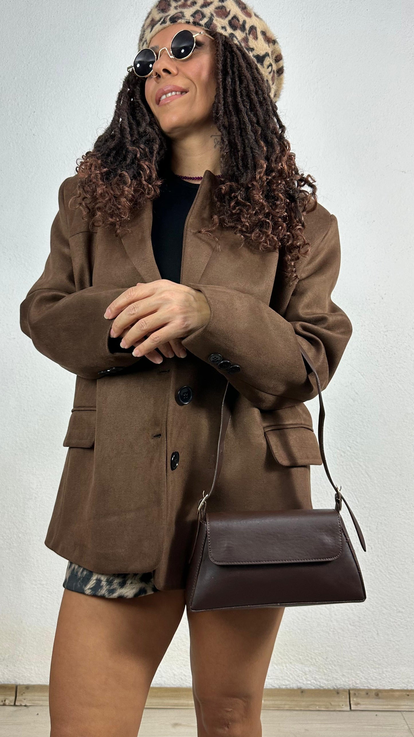 Nunu By Urban Grace Kahverengi Baget Çanta