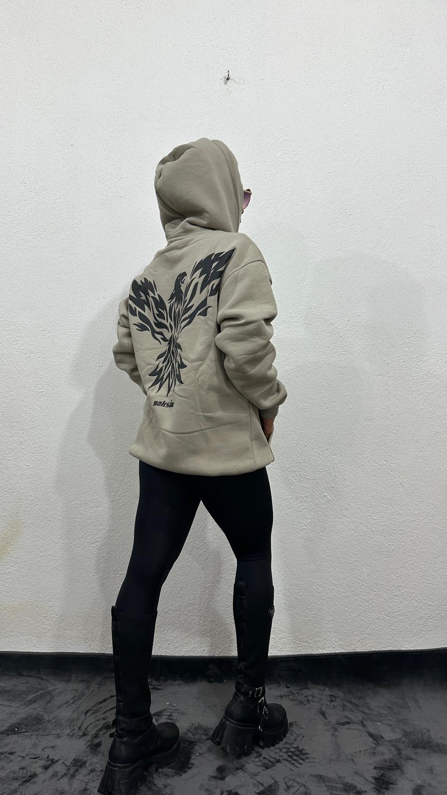 Bej Unisex Phoenix Oversize Sweatshirt