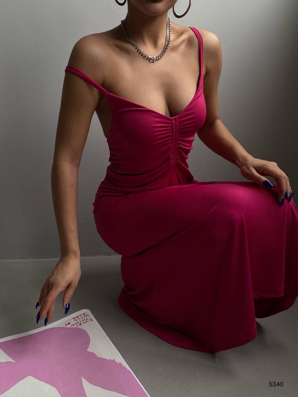 Lady'S Pembe Sandy Kumaş Uzun Yazlık Elbise