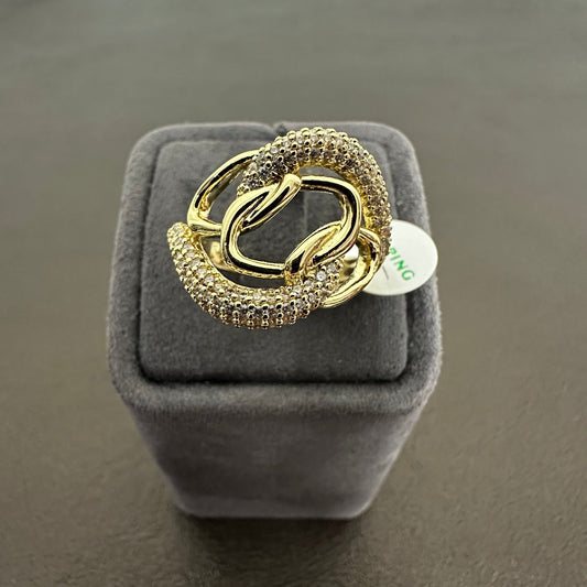 NuNu By Amora Oval Taşlı Xuping Yüzük