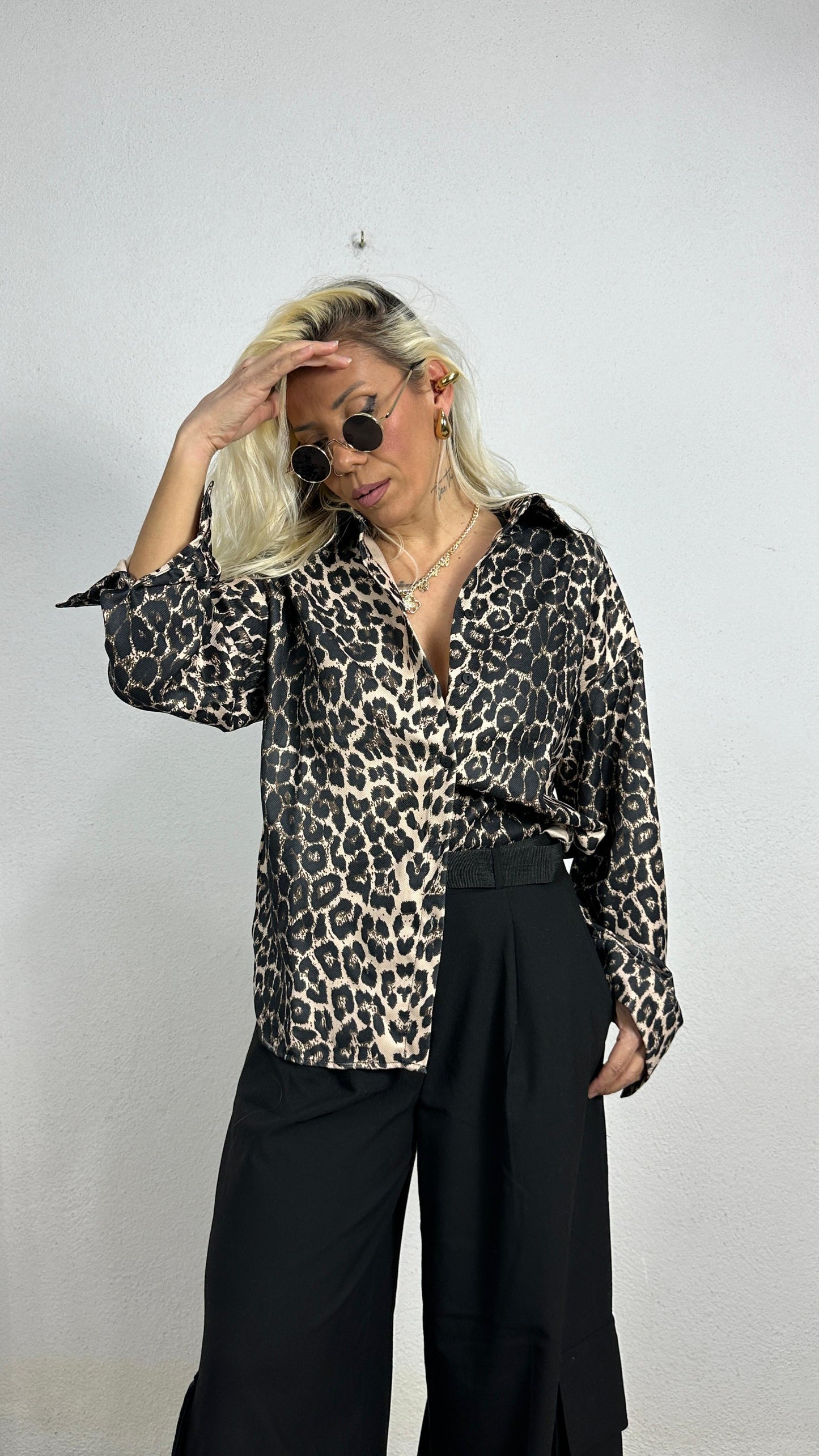 Nunu By Bold Leopar Bej Gömlek