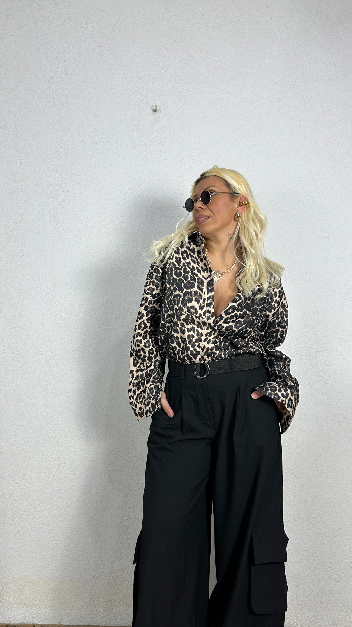 Nunu By Bold Leopar Bej Gömlek