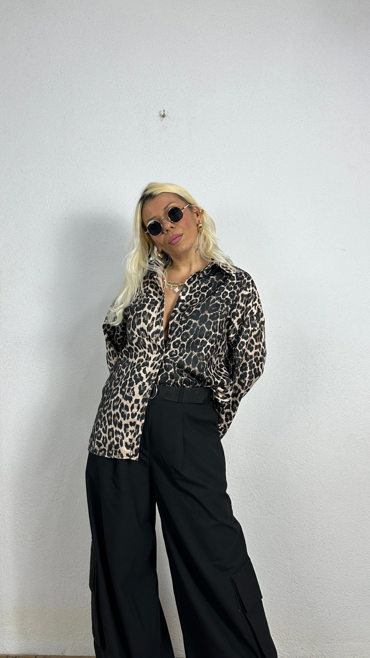 Nunu By Bold Leopar Bej Gömlek