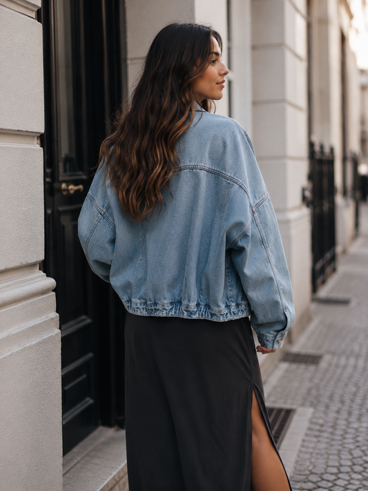 NuNu By CHM Urban Oversize Denim Kadın Ceket