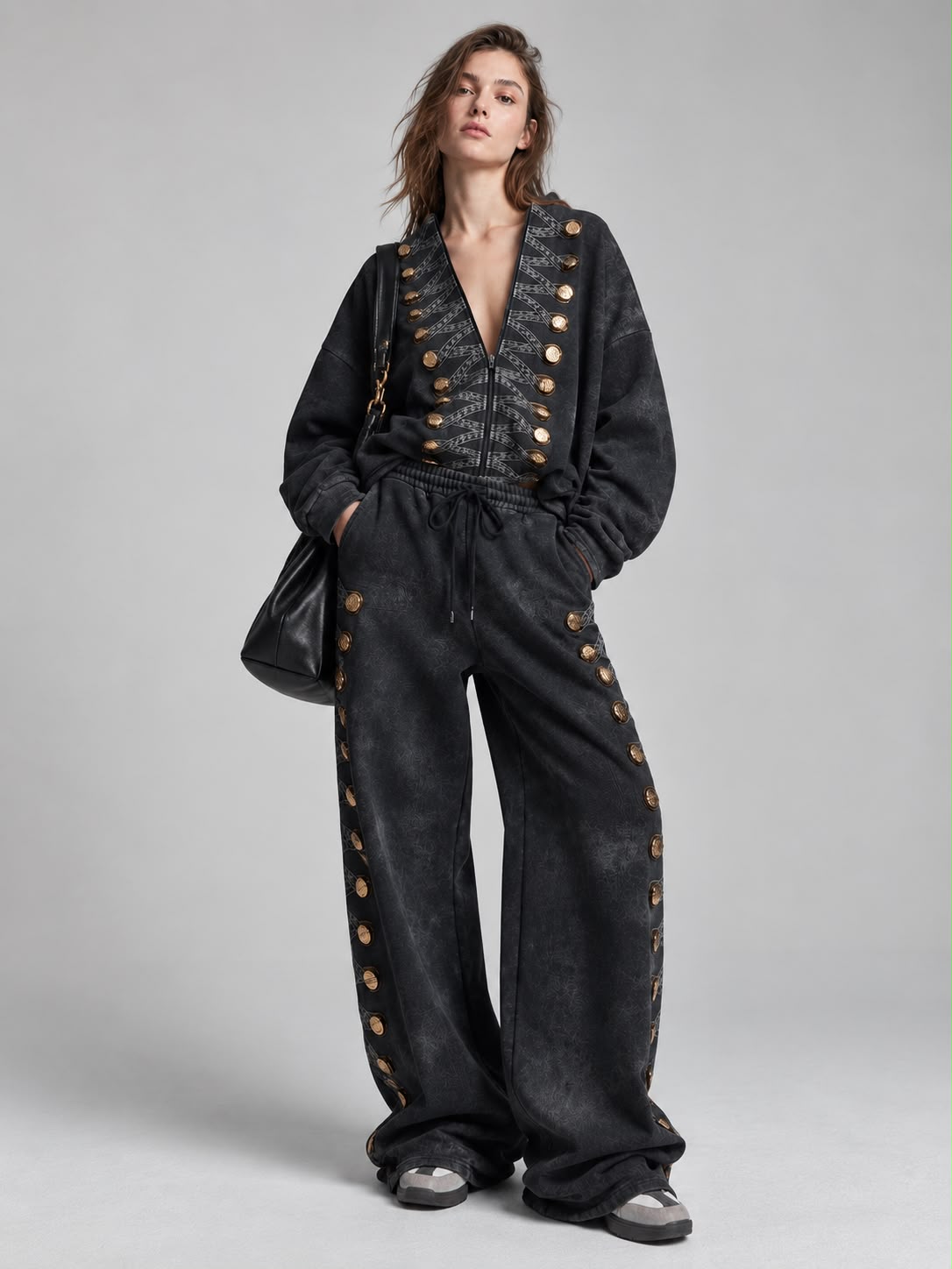 NuNu By Imperial Gold Oversize Kadın Eşofman Takımı