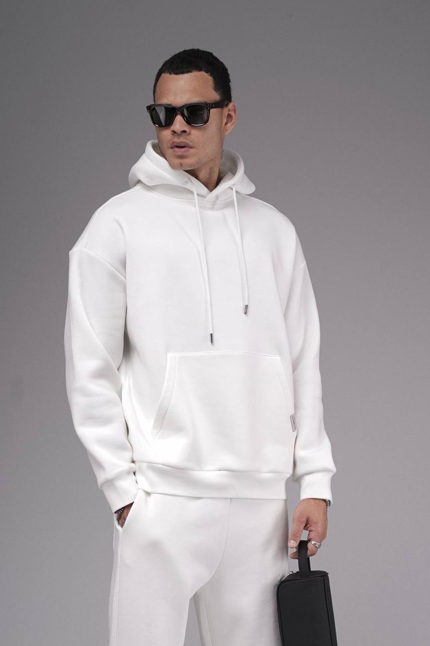 NuNu By King Oversize Beyaz Erkek Eşofman Takımı