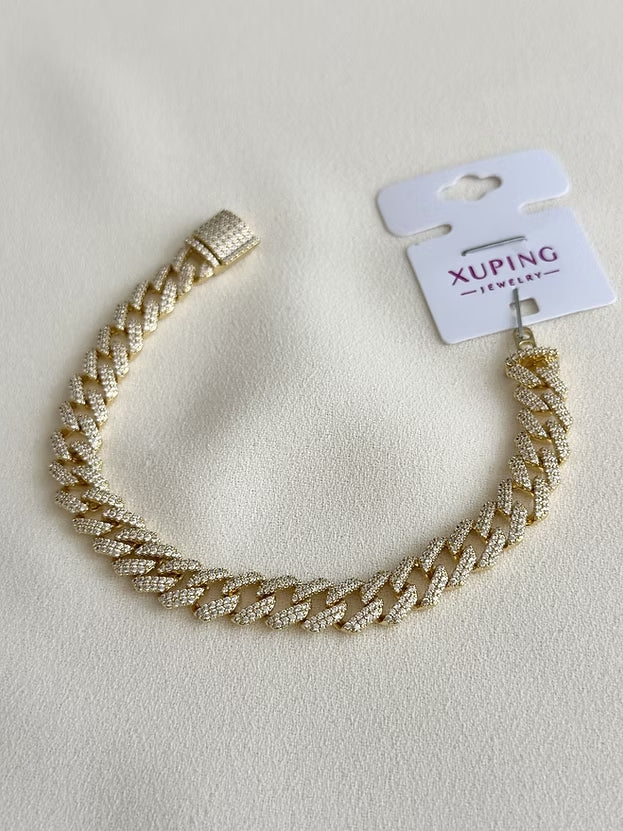 NuNu By Luxe Cuban Xuping Taş Detaylı Gurmet Bileklik