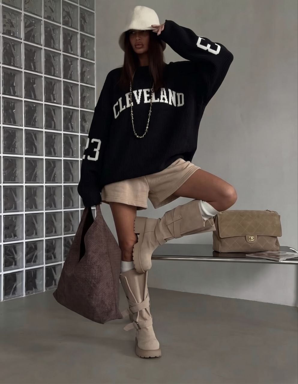NuNu By QU Campus 23 Oversize Kadın Triko Kazak