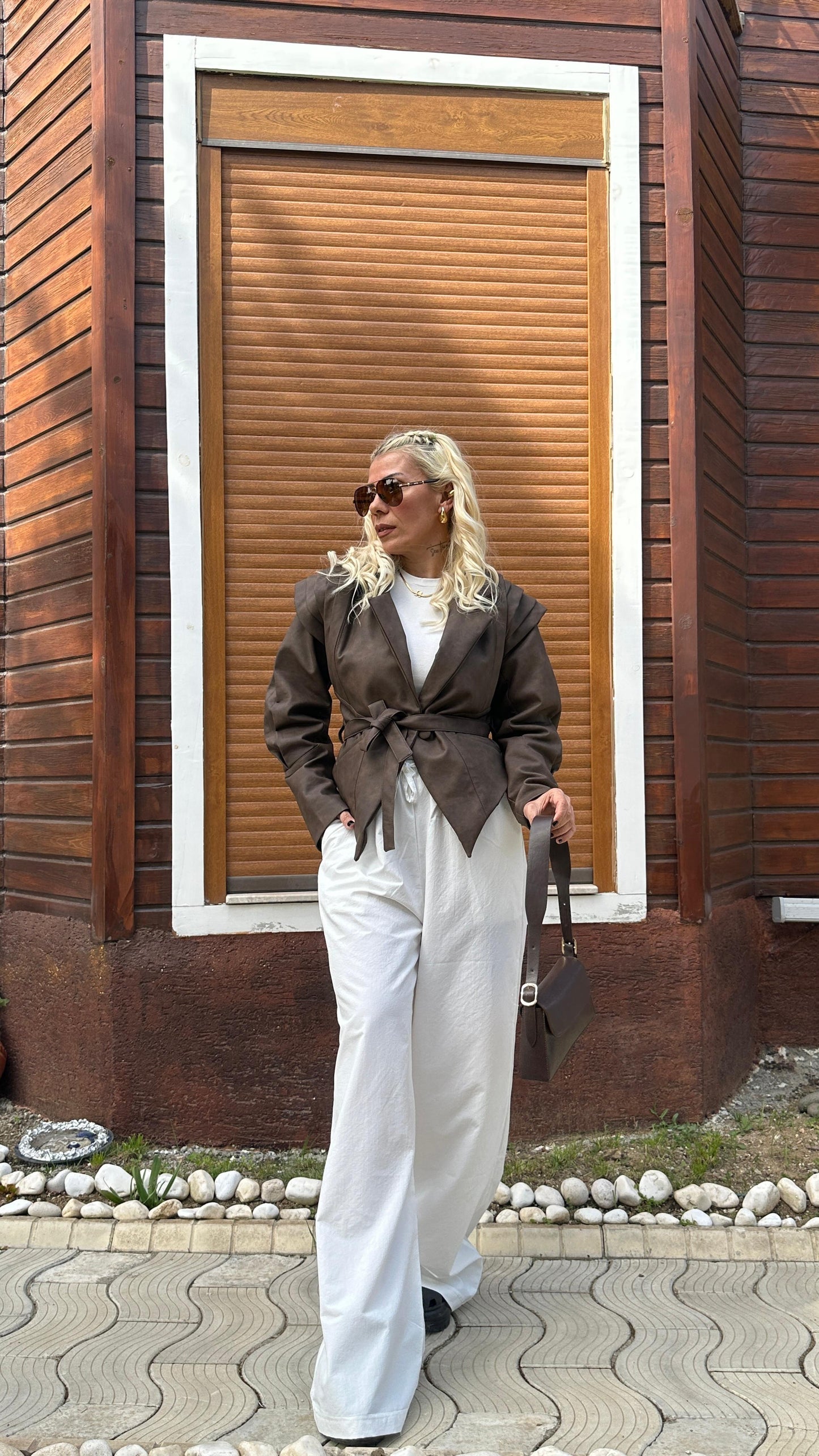 NuNu By Rustik Relax Fit Ekru Pantolon