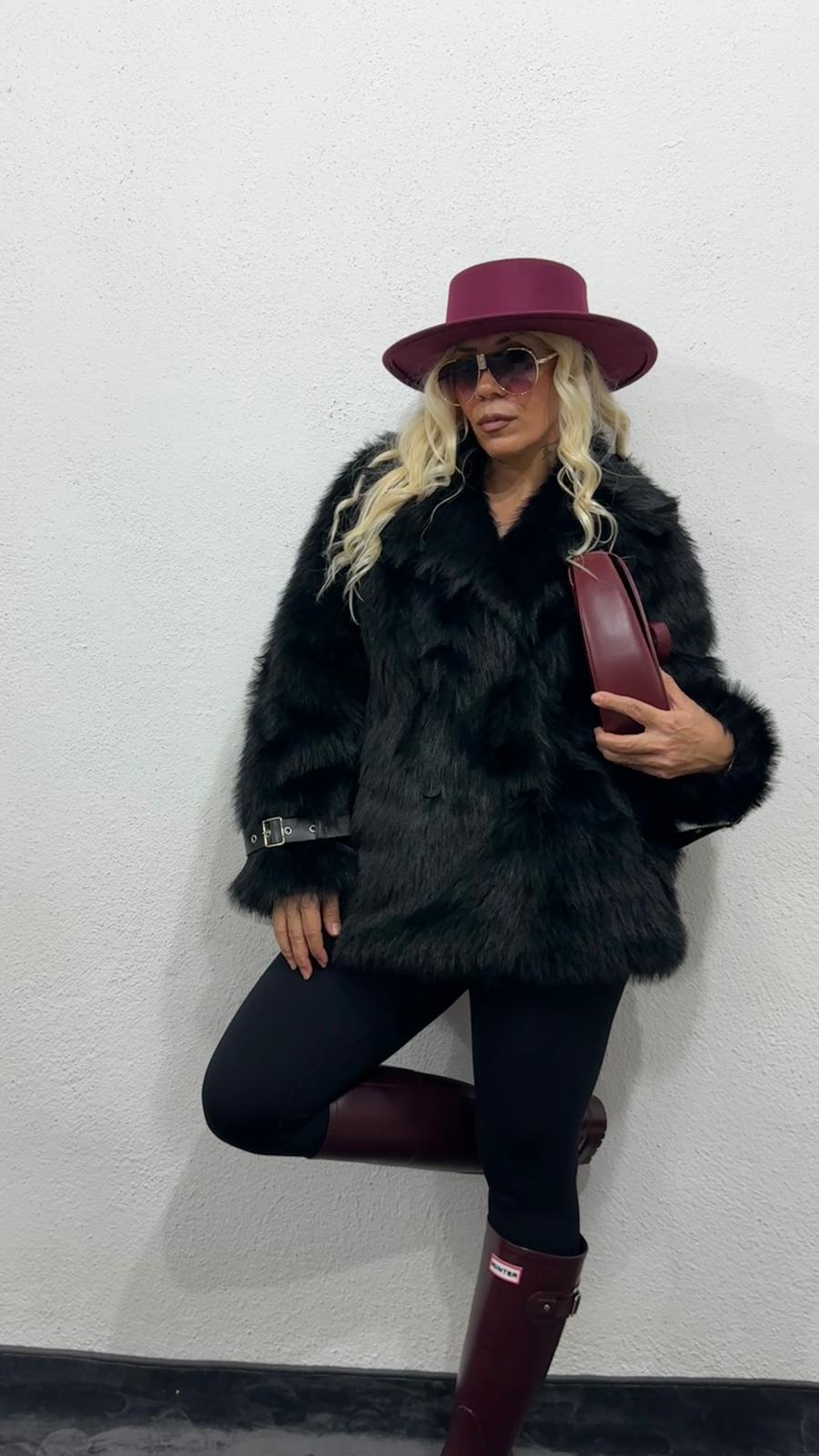 Nunu By Siyah Premium Suni Kürk