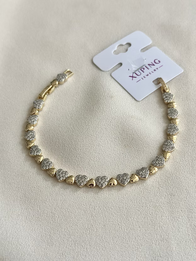 NuNu By Xuping Taşlı Kalp Detay Bileklik