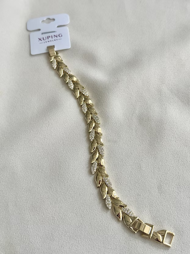 NuNu By Xuping Taşlı Yaprak Model Bileklik