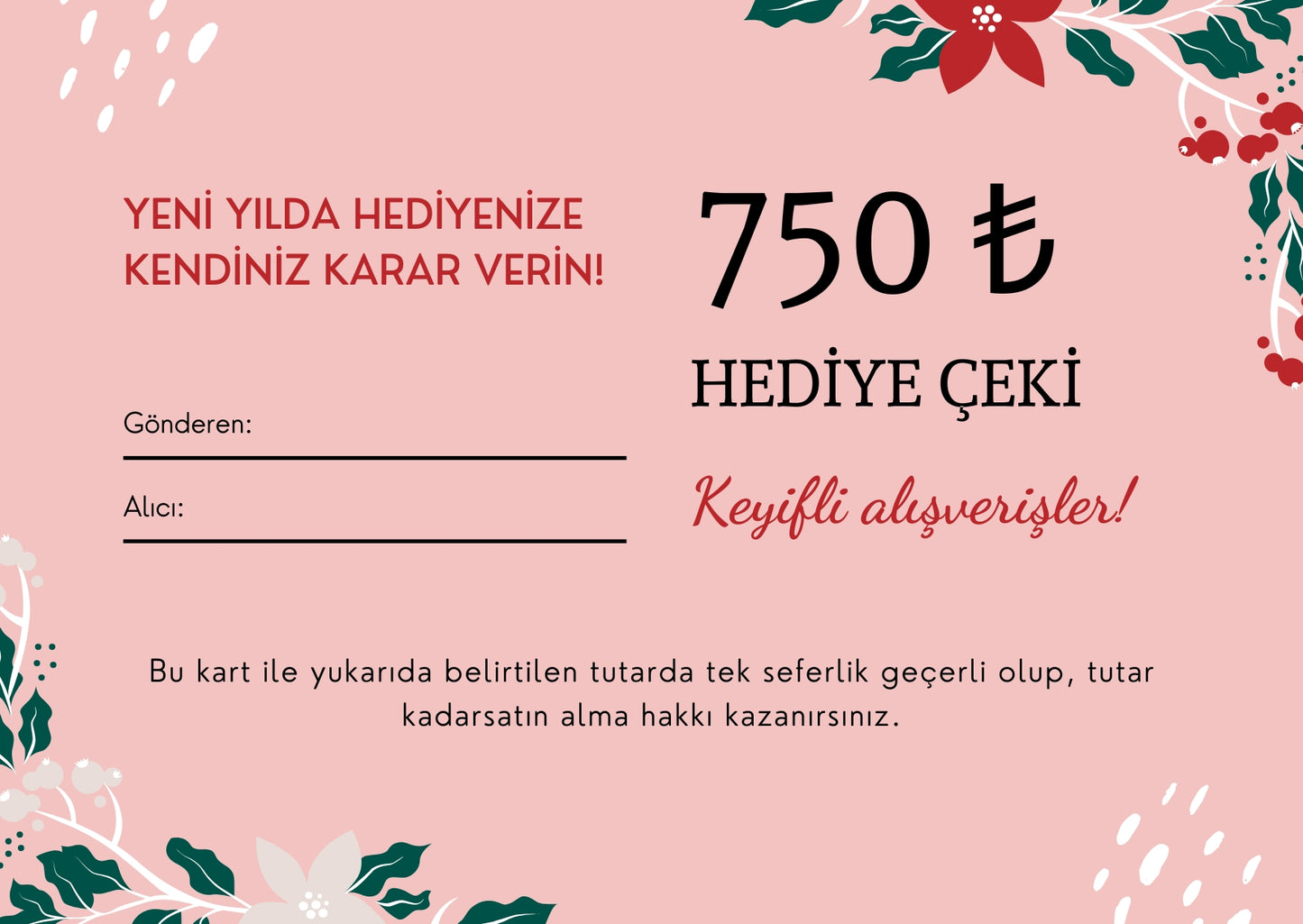Hediye Kartı ₺750,00