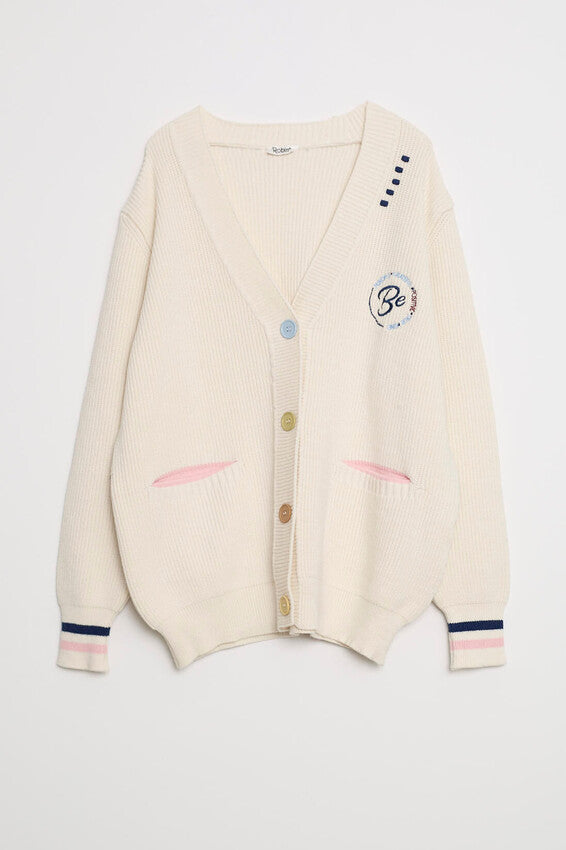 NuNu By Luxe Knit Ekru Hırka