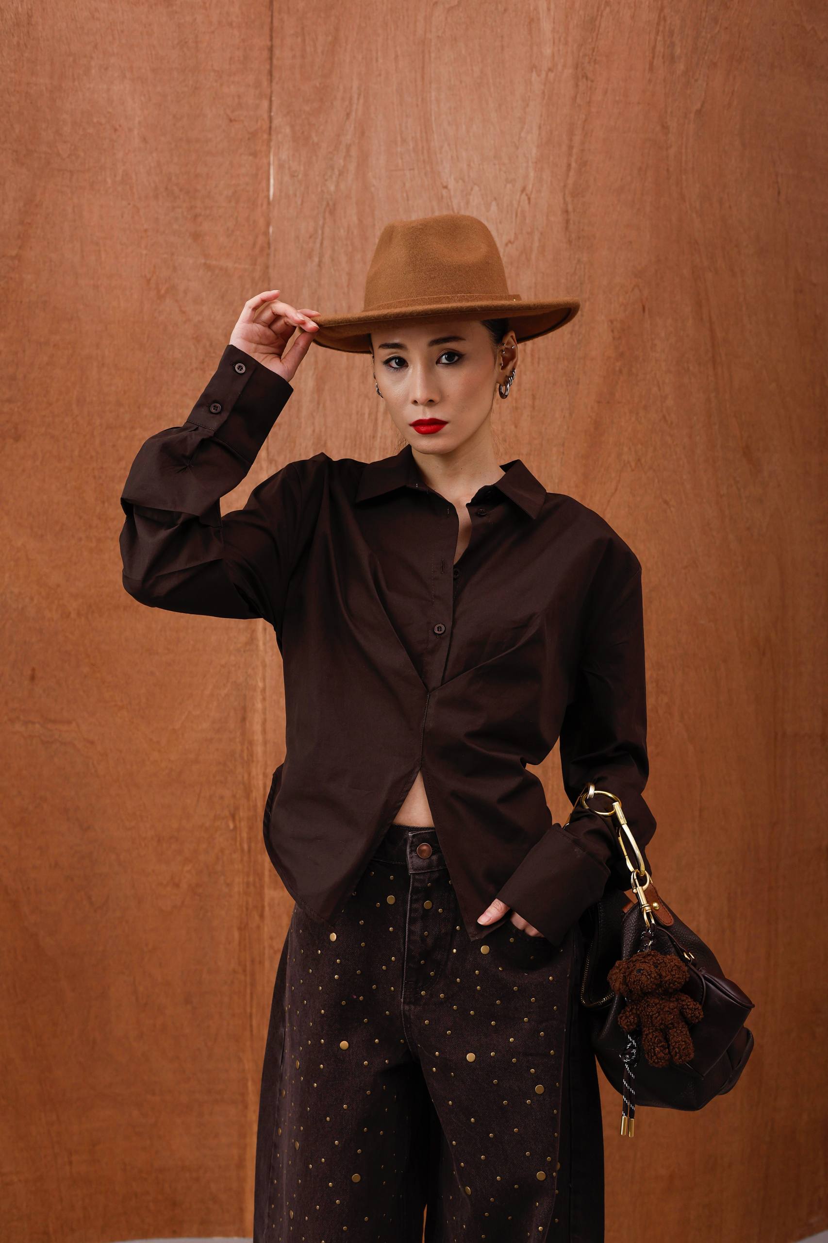 NuNu By Luna Gold Dot Wide Leg Jean