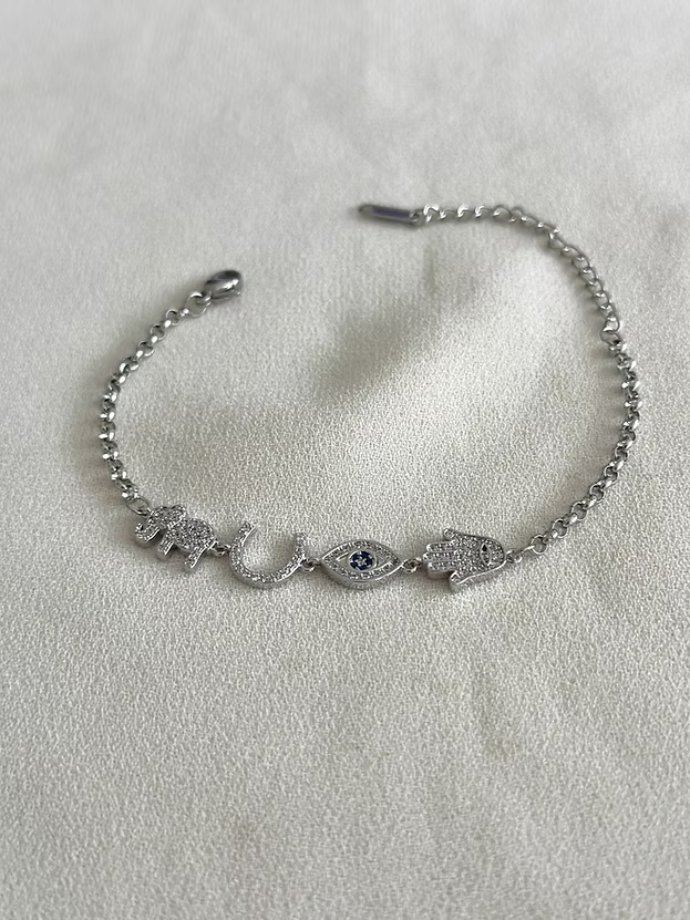 NuNu By Göz Charm Detay Çelik Bileklik