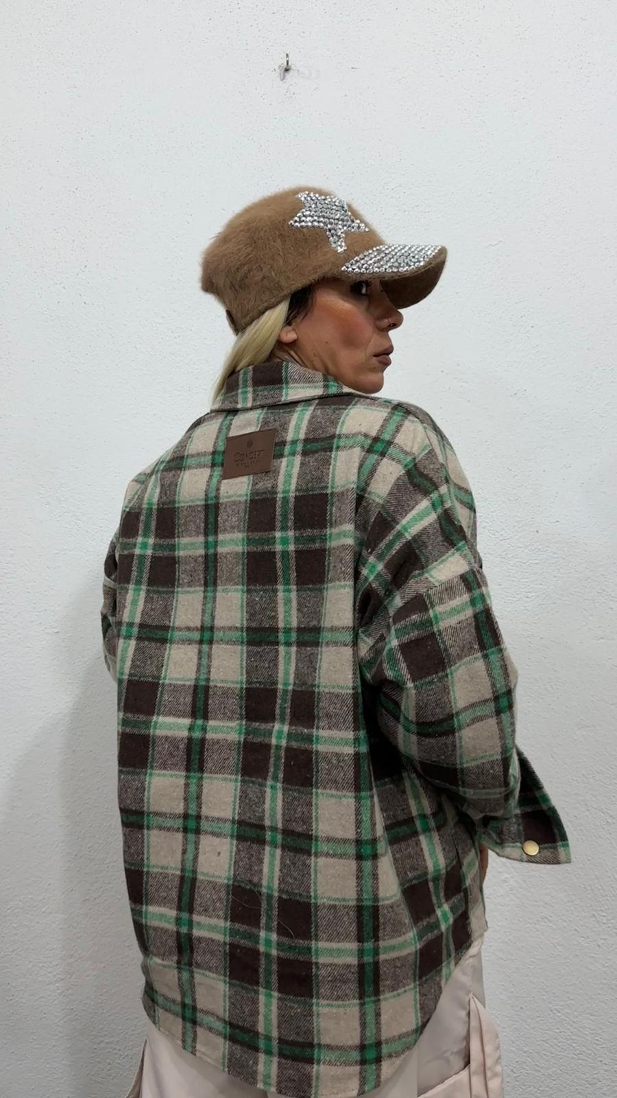 NuNu By Retro Bej Oversize Oduncu Gömlek