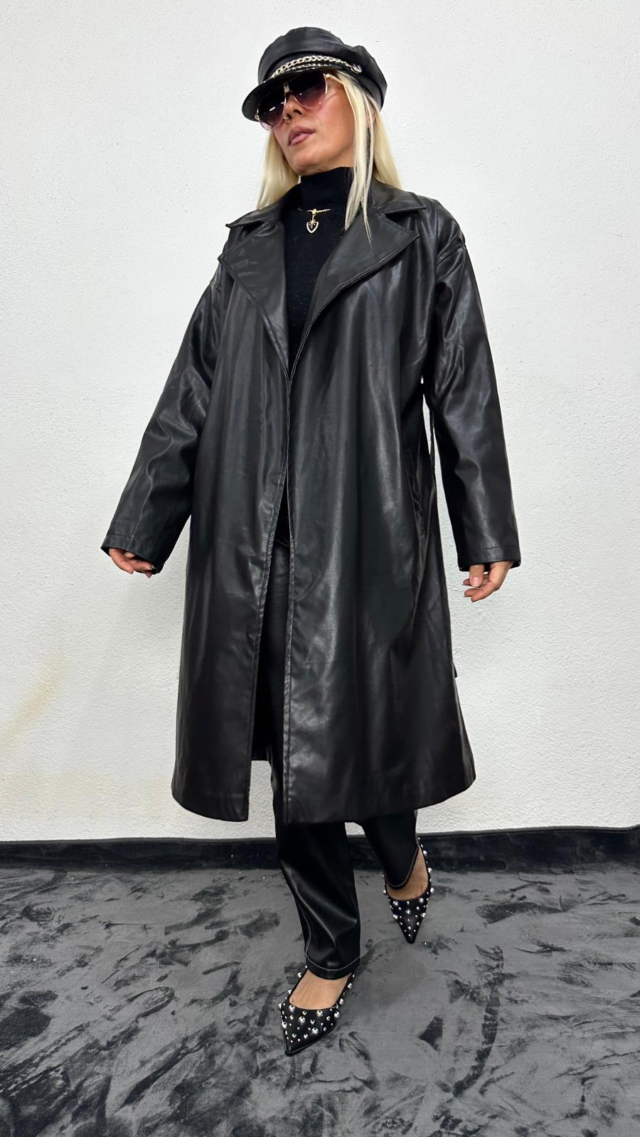 Siyah NuNu Basic Deri Ceket