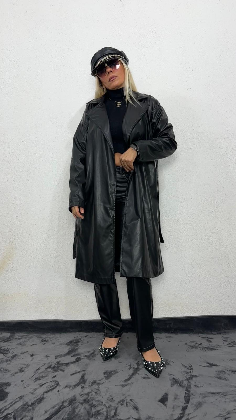 Siyah NuNu Basic Deri Ceket