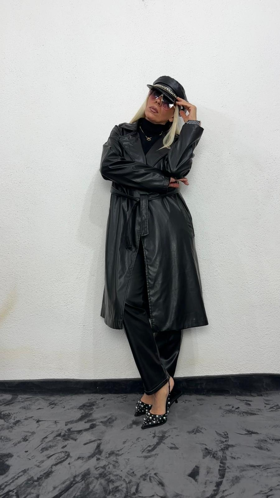 Siyah NuNu Basic Deri Ceket